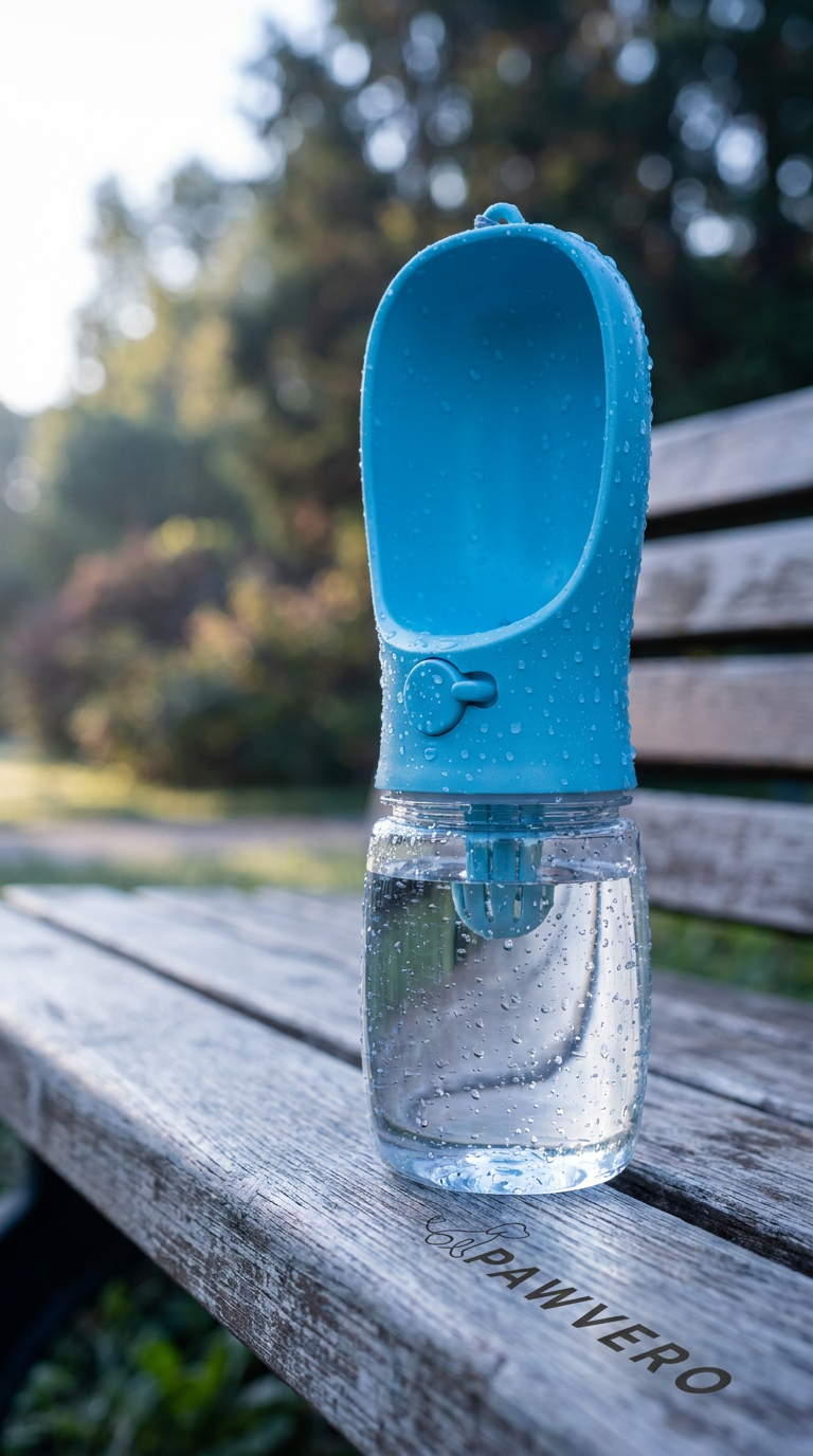 2-in-1 Portable Pet Water Bottle & Food Dispenser — Travel Essential for Dogs & Cats