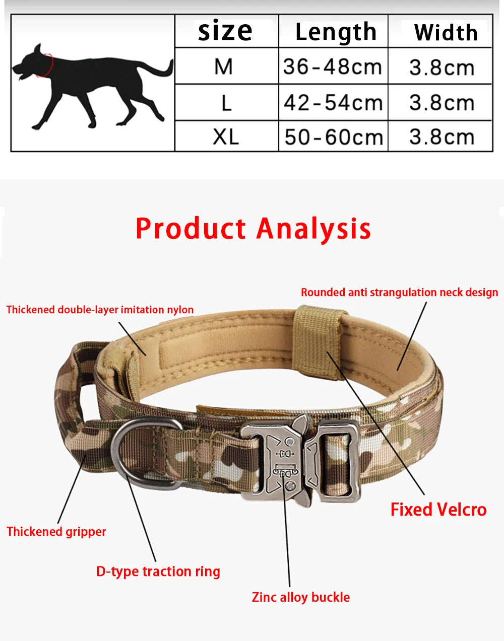 Outdoor Tactical Dog Collar