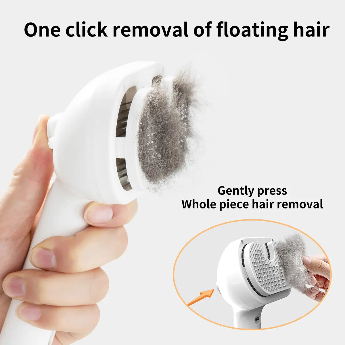 Revolutionary Pet Spray Hair Removal Comb - Effortless Grooming for Dogs & Cats with Shedding Button